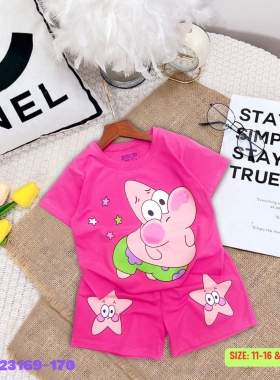 Bộ bé gái in sao biển Patrick Star
