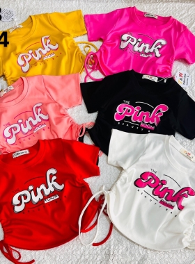 Áo dây rút Pink